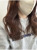 くすみブラウン／顔まわりレイヤー