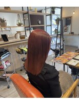 ムクヘア 御幸店(MUKU hair)&nbsp;ピンクオレンジカラー！