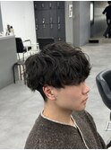 シャドウパーマ毛流れパーマフェザーパーマメンズカット