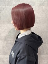 バランス 原宿 表参道(balance)&nbsp;チェリーピンク×ミニボブ