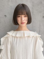 フォト 新宿三丁目(foto) 髪質改善縮毛矯正地毛風ストレート切りっぱなしボブ