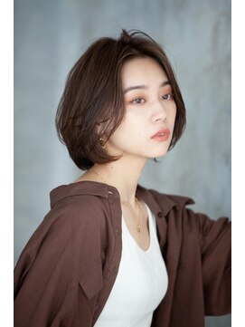 シェルベアー 銀座四丁目(Shell Bear) 大人可愛い20代30代40代／小顔内巻きワンカールボブ丸み前下がり