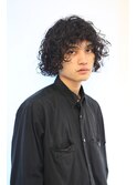 男の強めスパイラルパーマ