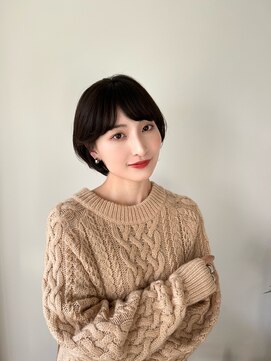 エデュコスゥリール(educo per sourile) ふんわりとした丸みが可愛いミニボブ【自由が丘】