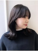 【韓国ヘア】ミディアムレイヤー