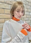 【EMI】くすみベージュ ブリーチ 学割U24  立川