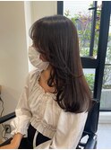 大人ゆるふわココアブラウン/韓国風顔まわりレイヤー