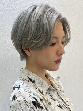 ロンドブルーム 天神大名店(Lond Bloom) ダブルカラーショートボブインナーカラーハイライトケアブリーチ