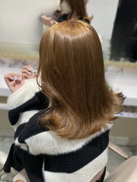 アマンドール(Aman D'or) 暗髪を続けてた方の久々ブリーチに◇caramelbeige【AmanD'or辻】