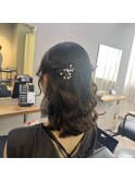 【ハーフツイン】六本木/六本木駅/結婚式/ヘアセット/早朝
