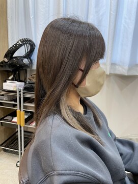 シオン(sion) ベージュブラウンインナーカラー/シルバーベージュ