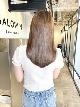 サロウィン 池袋(SALOWIN) ブリーチなしヘーゼルベージュ ×髪質改善 #227