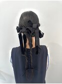 【ヘアセット】タイトツイン