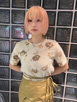 ペレ 梅田(PELE) 前髪/アンブレラカラー/こなれミディ/イメチェン/ウェーブパーマ