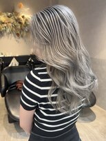 ロンドミラー 博多店(Lond Mirror)&nbsp;韓国風レイヤーカット小顔ウェーブ/ハイトーンダブルカラー/博多