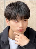 黒髪マッシュナチュラルマッシュメンズヘア韓国ツーブロック