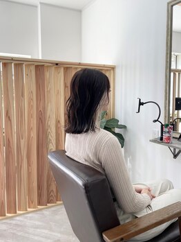 ホンネ(honne.)の写真/髪も心も癒される完全個室の"ずっと通えるサロン"がここに…♪あなただけのスタイルをご提案いたします☆