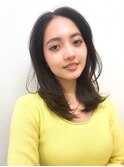 大人のナチュラルレイヤースタイル/上品な動きとツヤ感