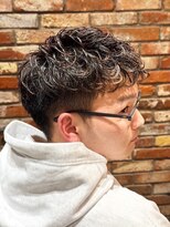 ヒロギンザバーバーショップ 大宮店(HIRO GINZA BARBER SHOP) ツーブロ　無造作パーマ