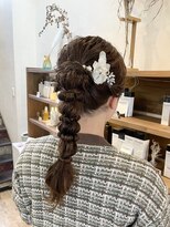 ココカラヘアー ニコ(cococara hair nico)&nbsp;結婚式アレンジ/お呼ばれヘア/編み込みアレンジ