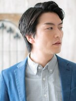 モッズヘア メン 新所沢店(mod's hair men)&nbsp;30代40代ブラック七三分け短髪ベリーショートc新所沢