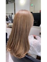 ルルディ バイ アフロディーテ銀座(luludi by APHRODITE)&nbsp;くびれヘア/アプリコットオレンジ/ハイライト/縮毛矯正/銀座