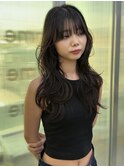 レイヤーカット　波スタイリング