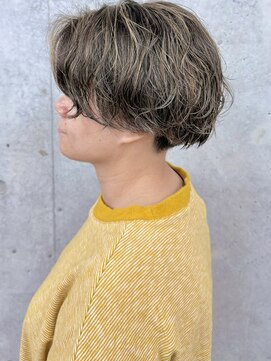 ラウンジ モリオ イケブクロ(Lounge MORIO Ikebukuro) 池袋ハイライトパーマ刈り上げ女子細かめハイライトナチュラル