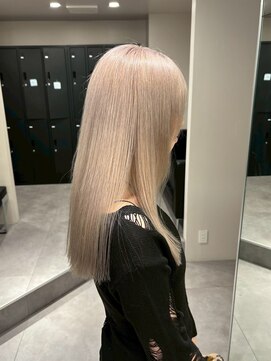 ベレーザ 渋谷(BELEZA) 15867ブリーチ&ダブルカラーパールベージュホワイトブロンド