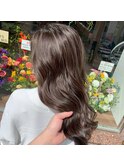 大人レイヤーカット白髪ぼかし脱白髪染め40代50代60代