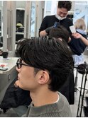 フェザーパーマ/メンズパーマシャドウパーマ毛流れ