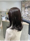 ほんのりピンクブラウン