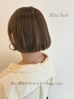ノヴェル 富沢店(NOVEL)&nbsp;ミニボブ×柔らかベージュ