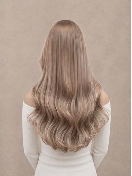 アース 大曽根店(HAIR&MAKE EARTH) ミルクティーベージュ×トレンドハッシュカット