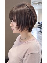 リオリス ヘア サロン(Rioris hair salon)&nbsp;丸みショート／顔まわりカット／ショコラブラウン