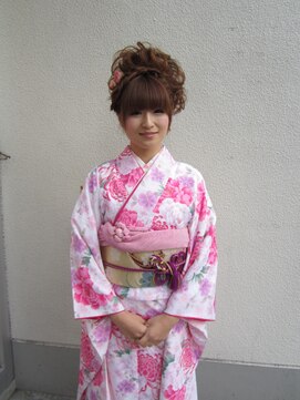 美容室イーナ(e na) 春のお着物☆桜咲く