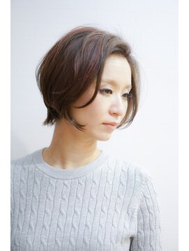 かきあげ前髪 大人ショートボブ Soco 南浦和 L003787095 ソーコ 南浦和 Soco のヘアカタログ ホットペッパービューティー