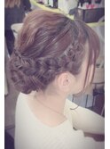 編み込み ヘアーセット