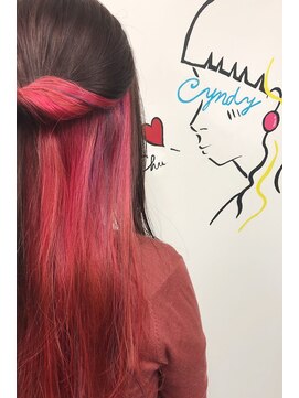 ノラ シンディ(NORA CYNDY) ピンクインナー＆パープルハイライトカラー☆