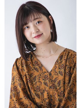 アンジュール(UNJOUR.) 【UNJOUR 】ボブ×ピンクベージュ　30代40代50代