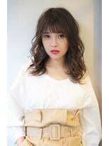 ノーヴェ(Nove)&nbsp;シースルーバングのグレージュセミディ