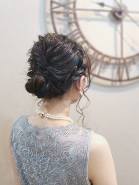 ヘアセットサロン ミント(Hair set salon MINT) 編み込みアップスタイル