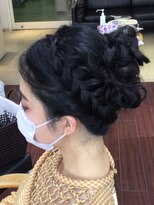 ヘアサロン ユニティ(Hair Salon Unity) カールアップ&編み込みカチューシャ