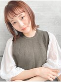 フルバングイメチェンカラー似合わせカットミディアムボブ4