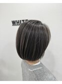 ダークグレー シルバーアッシュハイライト