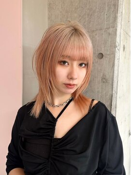 ソル 栄矢場町(SOL) 切りっぱなしボブ/美髪/ピンクブラウン[栄駅/矢場町駅]