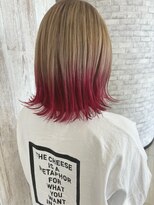 ラグ(RAG)&nbsp;ハイトーン/ ブリーチあり/グラデーションカラー/外ハネ
