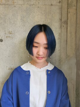 ヘアデザイン エソラ(hair design esora) Blue short + straight style
