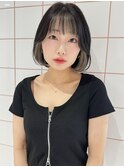 レイヤーカット/ボブ/髪質改善/チェリーブラウン
