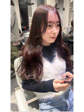 リラス 博多(rilas) ブリーチなしのダブルカラー／ピンクラベンダー